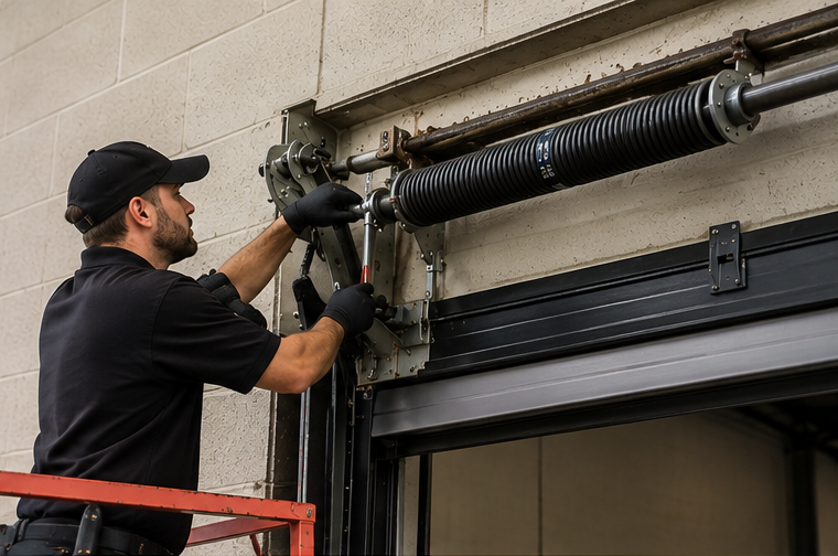 Commercial garage door spring repair
