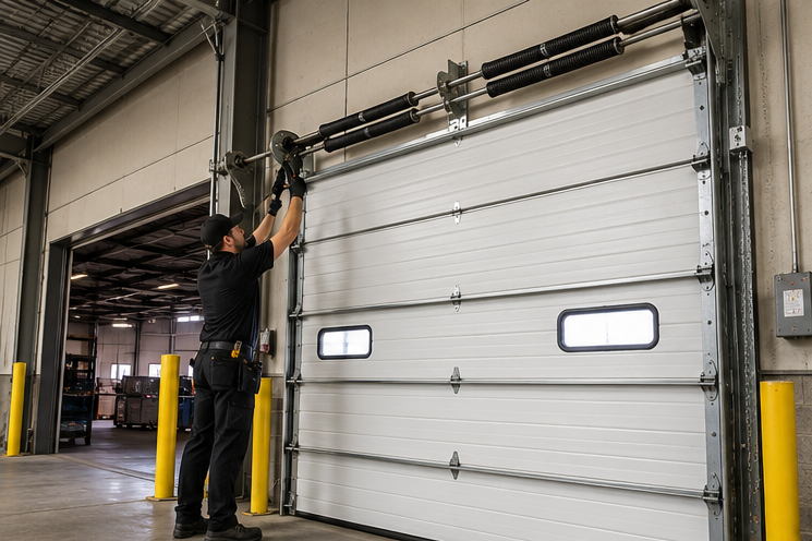 Loading dock door repair service