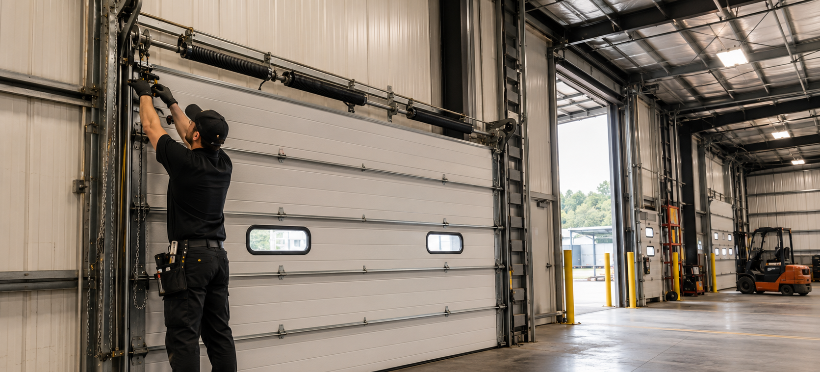 Commercial garage door repair