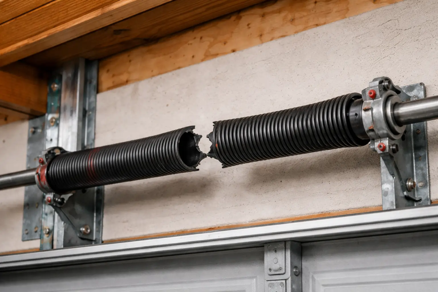 Garage door torsion spring replacement