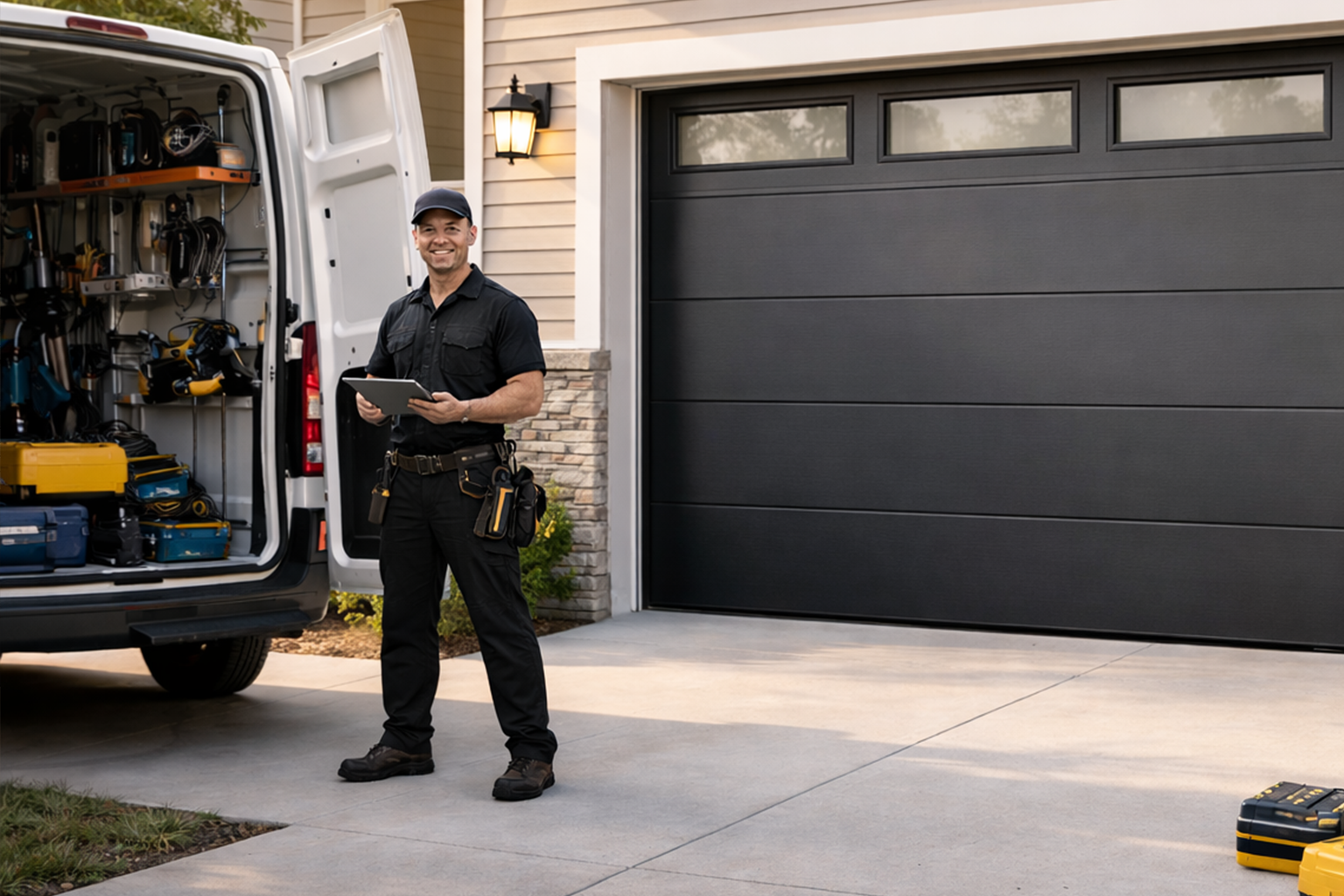Professional garage door installation