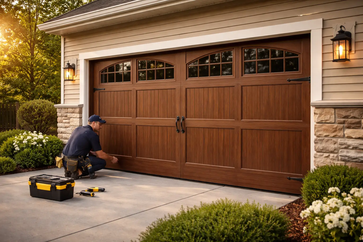 Residential garage door repair for homeowners in Evansville IN