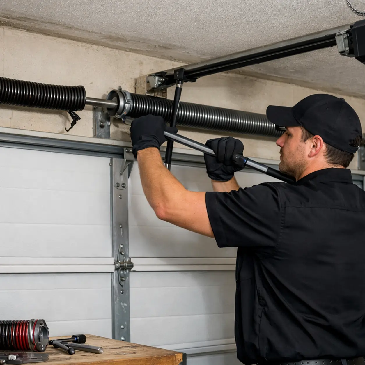 Expert garage door spring service in Evansville IN