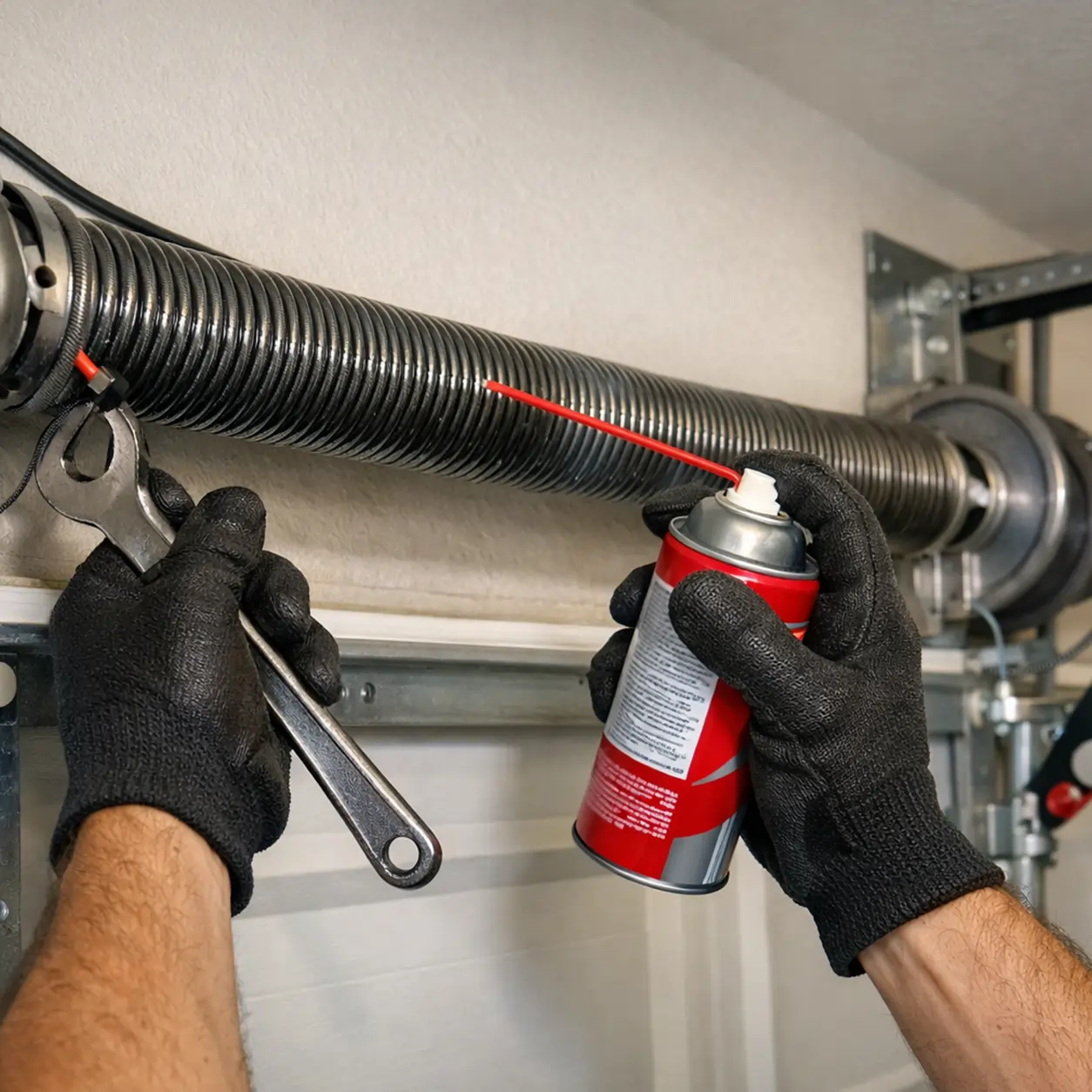 arage door spring system repair