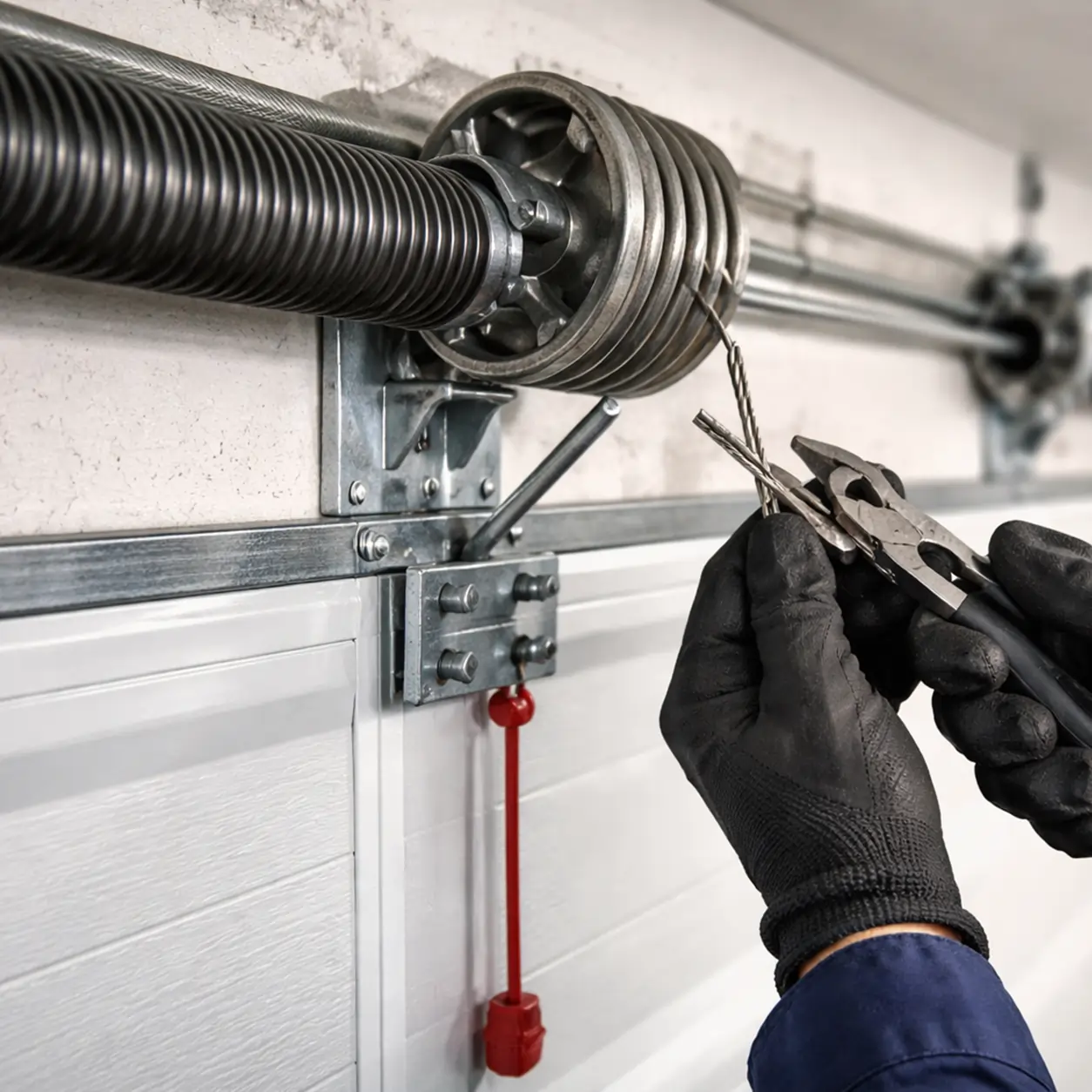 High-cycle garage door spring installation